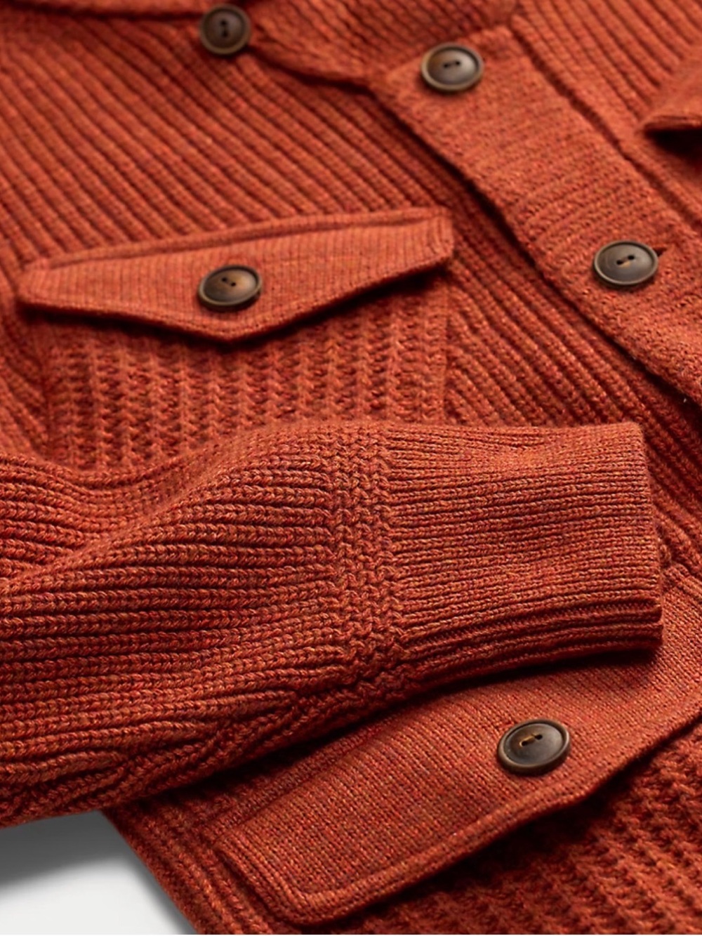 🍁Ralph Lauren RRL Men’s Wool-Cotton Shawl-Collar Cardigan🍁 - Picture 5 of 11